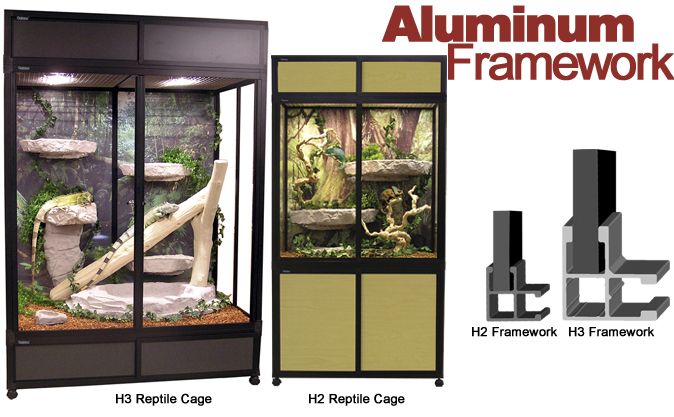 Aluminum Reptile Cage Framework