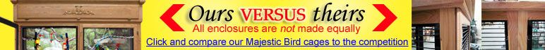 Majestic Bird Cages vs Competition